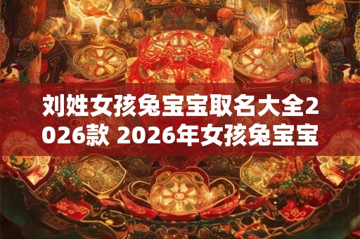 刘姓女孩兔宝宝取名大全2026款 2026年女孩兔宝宝取名攻略