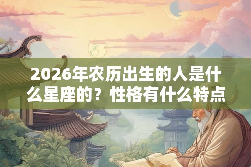 2026年农历出生的人是什么星座的？性格有什么特点？
