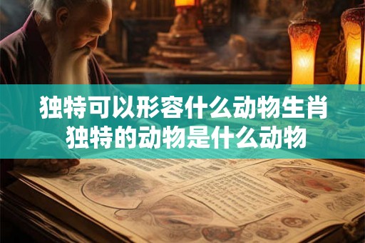 独特可以形容什么动物生肖 独特的动物是什么动物 独特可以形容什么动物生肖 独特的动物是什么动物