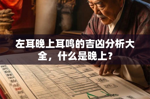 左耳晚上耳鸣的吉凶分析大全，什么是晚上？