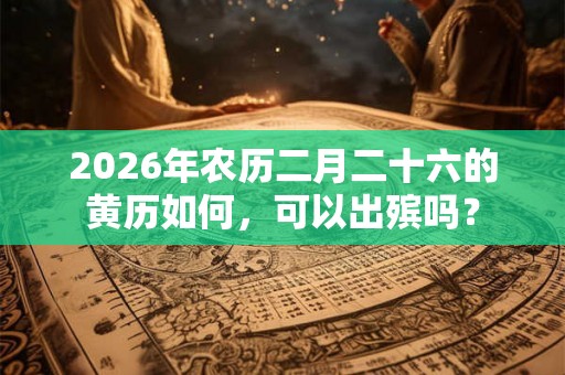 2026年农历二月二十六的黄历如何，可以出殡吗？