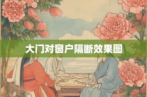 大门对窗户隔断效果图