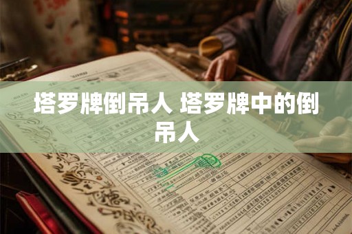 塔罗牌倒吊人 塔罗牌中的倒吊人