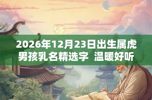 2026年12月23日出生属虎男孩乳名精选字 温暖好听的乳名 2026年12月23日出生属虎男孩乳名精选字 温暖好听的乳名
