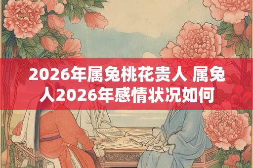 2026年属兔桃花贵人 属兔人2026年感情状况如何