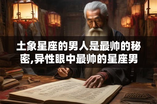 土象星座的男人是最帅的秘密,异性眼中最帅的星座男 土象星座的男人是最帅的秘密,异性眼中最帅的星座男