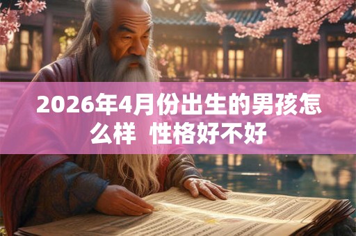 2026年4月份出生的男孩怎么样  性格好不好