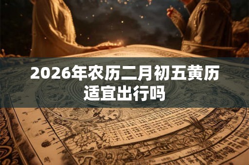 2026年农历二月初五黄历适宜出行吗