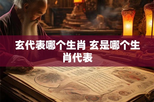玄代表哪个生肖 玄是哪个生肖代表 玄代表哪个生肖 玄是哪个生肖代表