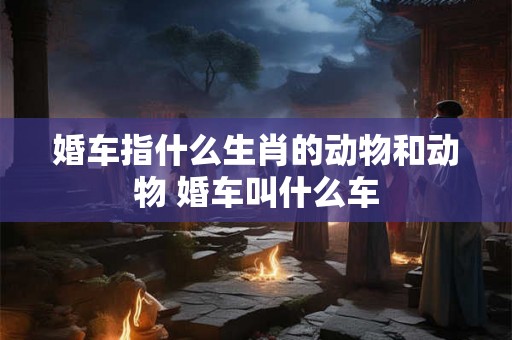 婚车指什么生肖的动物和动物 婚车叫什么车