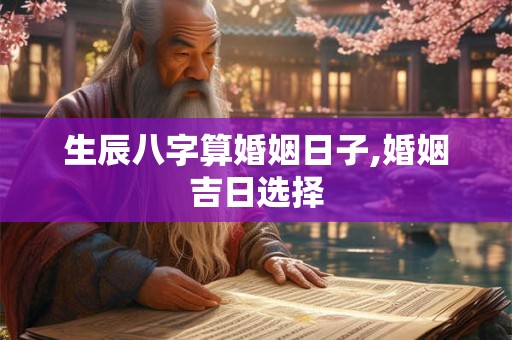 生辰八字算婚姻日子,婚姻吉日选择