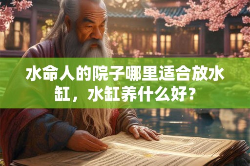 水命人的院子哪里适合放水缸，水缸养什么好？