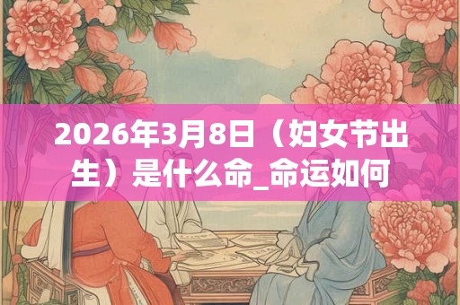 2026年3月8日（妇女节出生）是什么命_命运如何