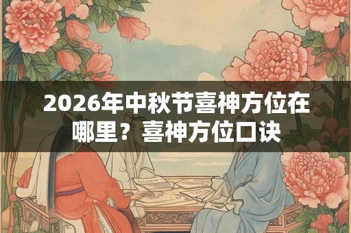 2026年中秋节喜神方位在哪里？喜神方位口诀