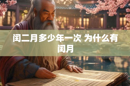 闰二月多少年一次 为什么有闰月 闰二月多少年一次 为什么有闰月