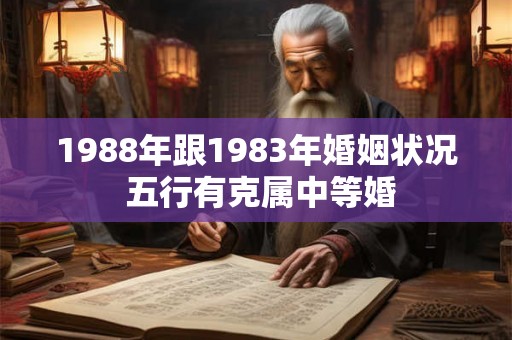 1988年跟1983年婚姻状况 五行有克属中等婚