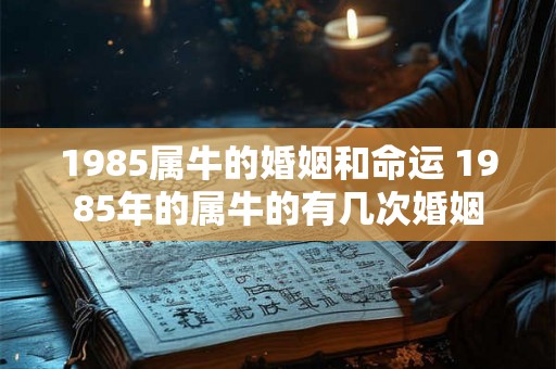 1985属牛的婚姻和命运 1985年的属牛的有几次婚姻