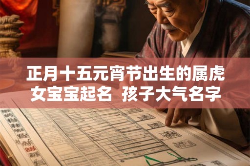 正月十五元宵节出生的属虎女宝宝起名  孩子大气名字