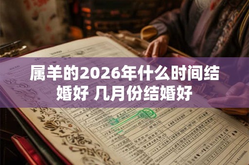 属羊的2026年什么时间结婚好 几月份结婚好
