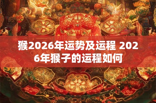 猴2026年运势及运程 2026年猴子的运程如何