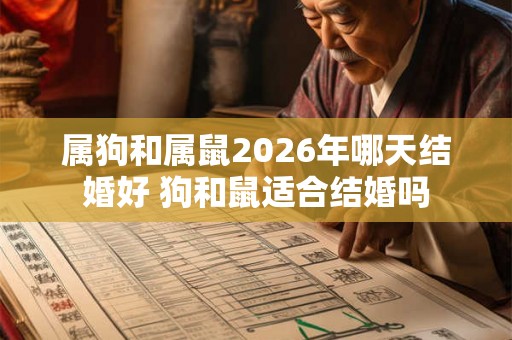 属狗和属鼠2026年哪天结婚好 狗和鼠适合结婚吗