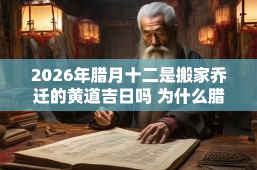 2026年腊月十二是搬家乔迁的黄道吉日吗 为什么腊月不能搬家 2026年腊月十二是搬家乔迁的黄道吉日吗 为什么腊月不能搬家