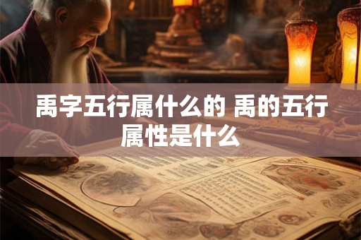 禹字五行属什么的 禹的五行属性是什么