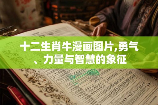 十二生肖牛漫画图片,勇气、力量与智慧的象征