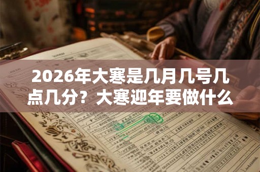 2026年大寒是几月几号几点几分？大寒迎年要做什么