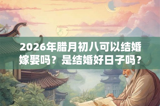 2026年腊月初八可以结婚嫁娶吗？是结婚好日子吗？