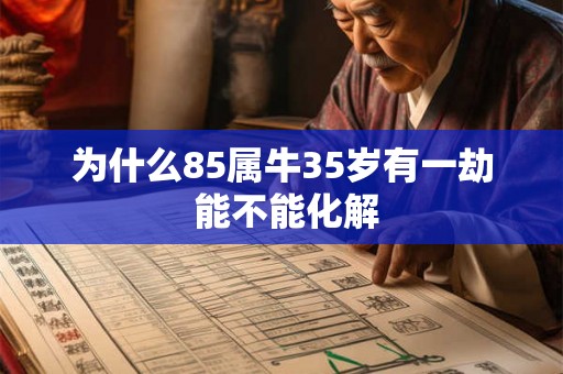 为什么85属牛35岁有一劫 能不能化解 为什么85属牛35岁有一劫 能不能化解