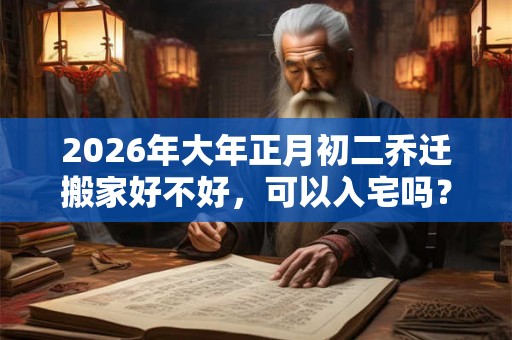 2026年大年正月初二乔迁搬家好不好,可以入宅吗? 2026年大年正月初二乔迁搬家好不好,可以入宅吗?