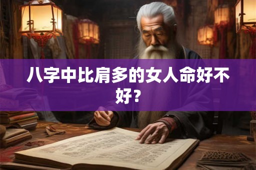 八字中比肩多的女人命好不好？
