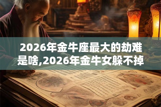 2026年金牛座最大的劫难是啥,2026年金牛女躲不掉的情劫