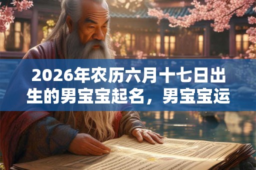2026年农历六月十七日出生的男宝宝起名,男宝宝运势如何? 2026年农历六月十七日出生的男宝宝起名,男宝宝运势如何?