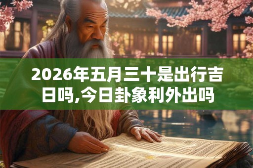 2026年五月三十是出行吉日吗,今日卦象利外出吗