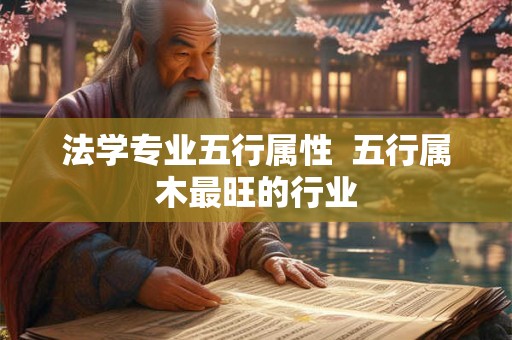 法学专业五行属性  五行属木最旺的行业