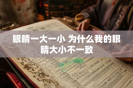 眼睛一大一小 为什么我的眼睛大小不一致