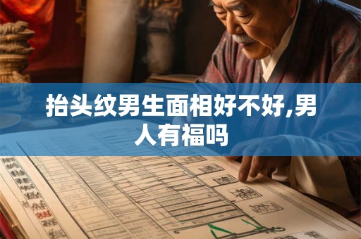 抬头纹男生面相好不好,男人有福吗