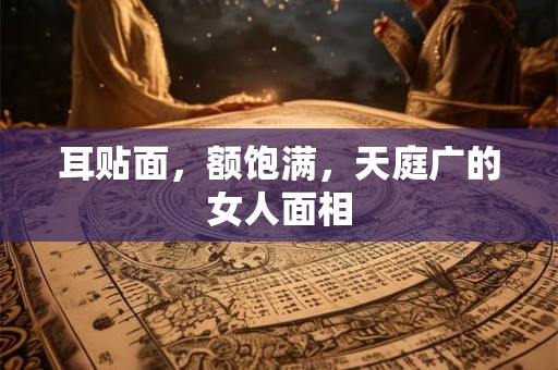 耳贴面，额饱满，天庭广的女人面相
