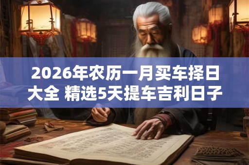 2026年农历一月买车择日大全 精选5天提车吉利日子 2026年农历一月买车择日大全 精选5天提车吉利日子