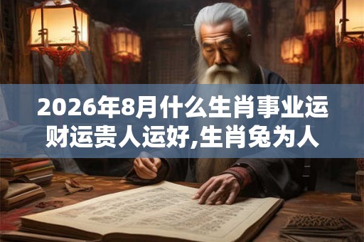 2026年8月什么生肖事业运财运贵人运好,生肖兔为人生赢家 2026年8月什么生肖事业运财运贵人运好,生肖兔为人生赢家