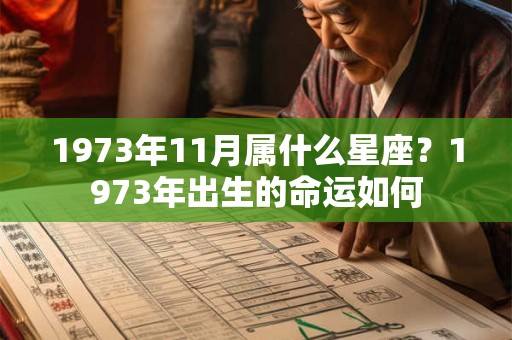 1973年11月属什么星座？1973年出生的命运如何