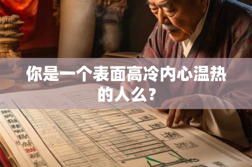 你是一个表面高冷内心温热的人么？
