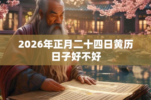 2026年正月二十四日黄历日子好不好
