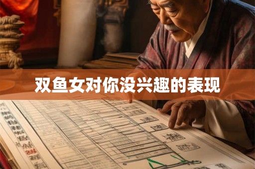 双鱼女对你没兴趣的表现