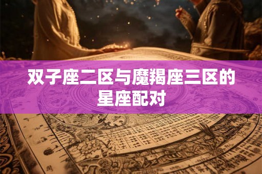 双子座二区与魔羯座三区的星座配对
