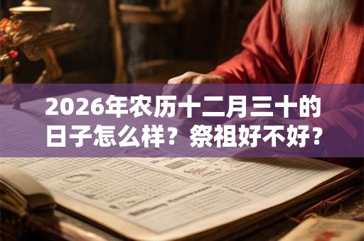 2026年农历十二月三十的日子怎么样？祭祖好不好？