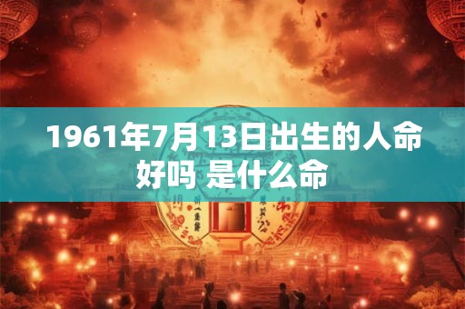 1961年7月13日出生的人命好吗 是什么命