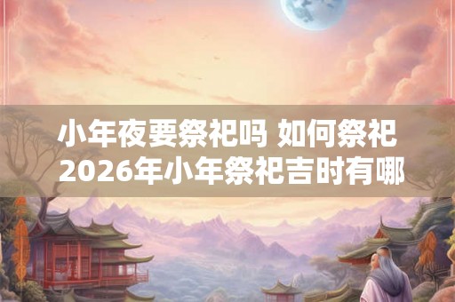 小年夜要祭祀吗 如何祭祀 2026年小年祭祀吉时有哪些